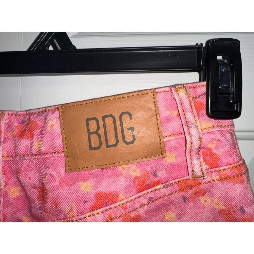 BDG High Rise Flare Floral Jeans 25 - Picture 5 of 5